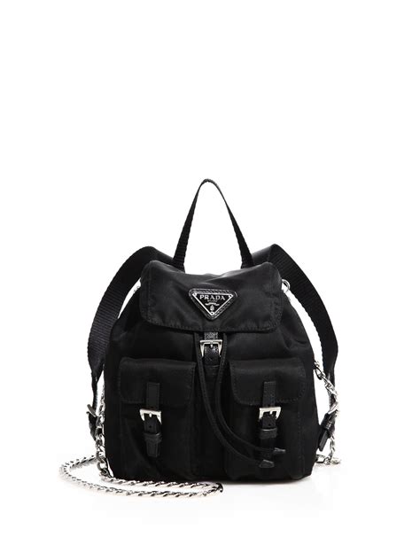 mini black prada backpack|prada unisex backpack.